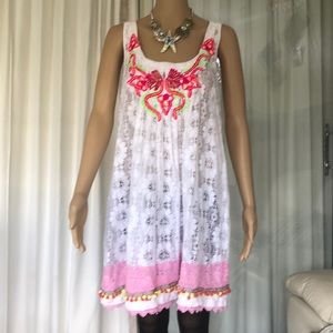 Antica Sartoria Tunic/dress, beautiful embroidery